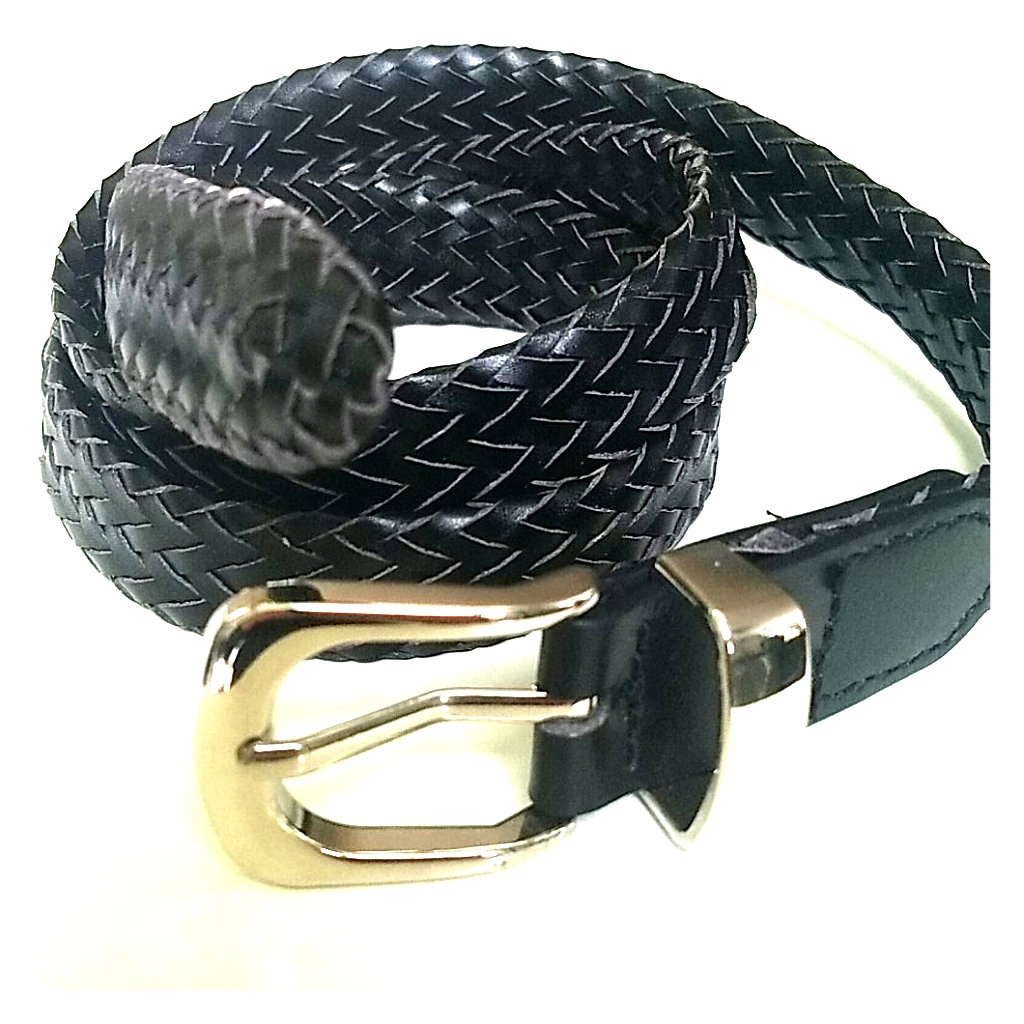 Nwot Black Braided Belt